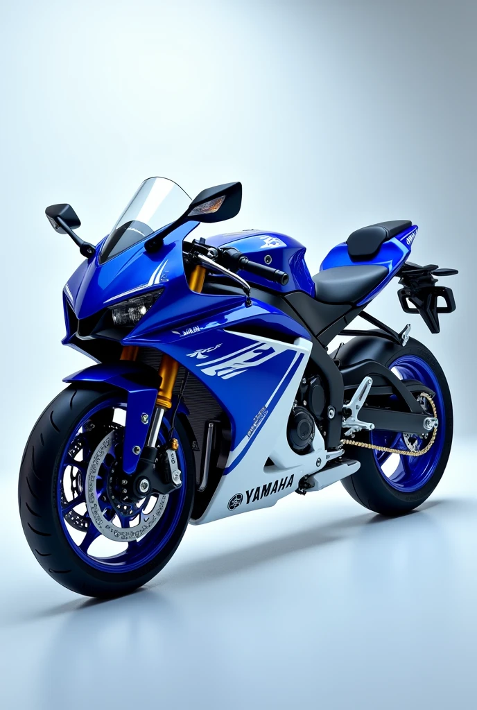 Yamaha R15 V3 in blue and white