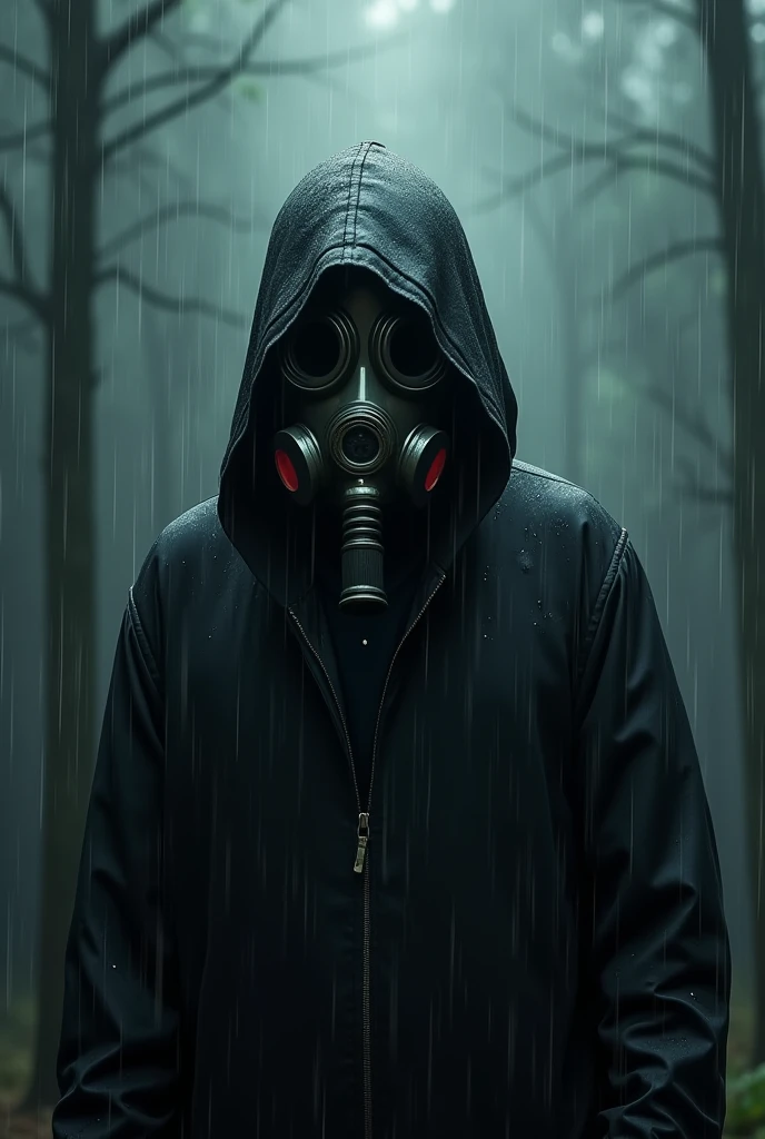 Japan,Dark,horror,ghost,real,gas mask,rain