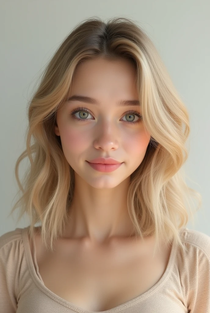 A realistic ordinary blonde
