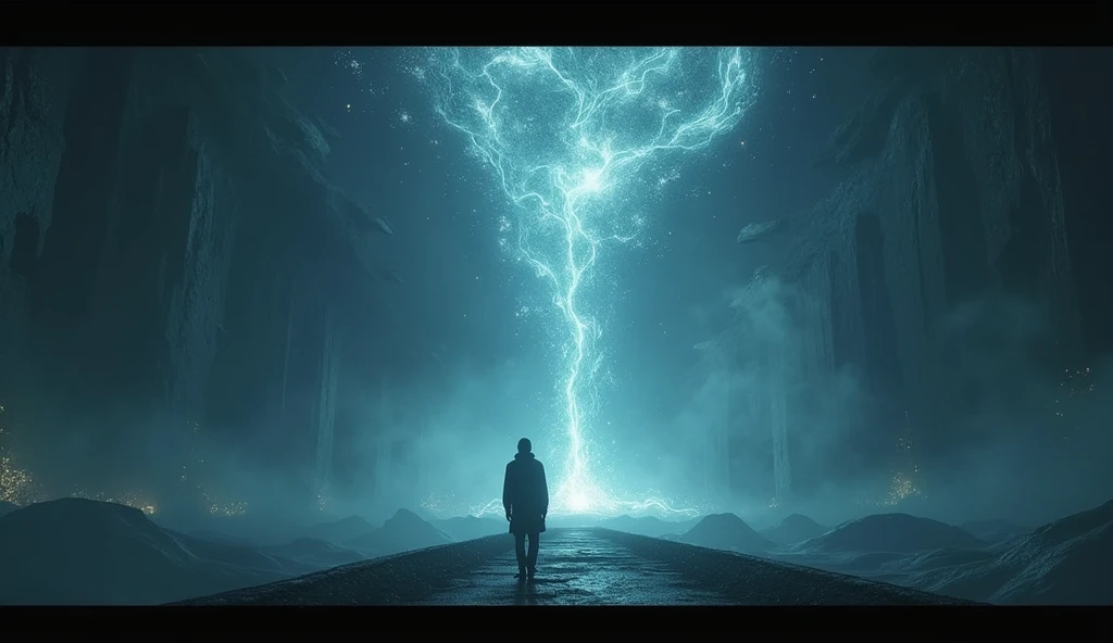 Theory of Mystery a cinematic look background for YouTube banner no parson only elements 16:9 retio