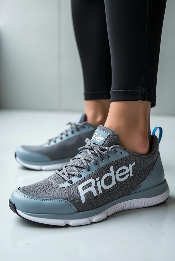 sports shoes, without shoelaces, fabric upper, rider with Rider logo