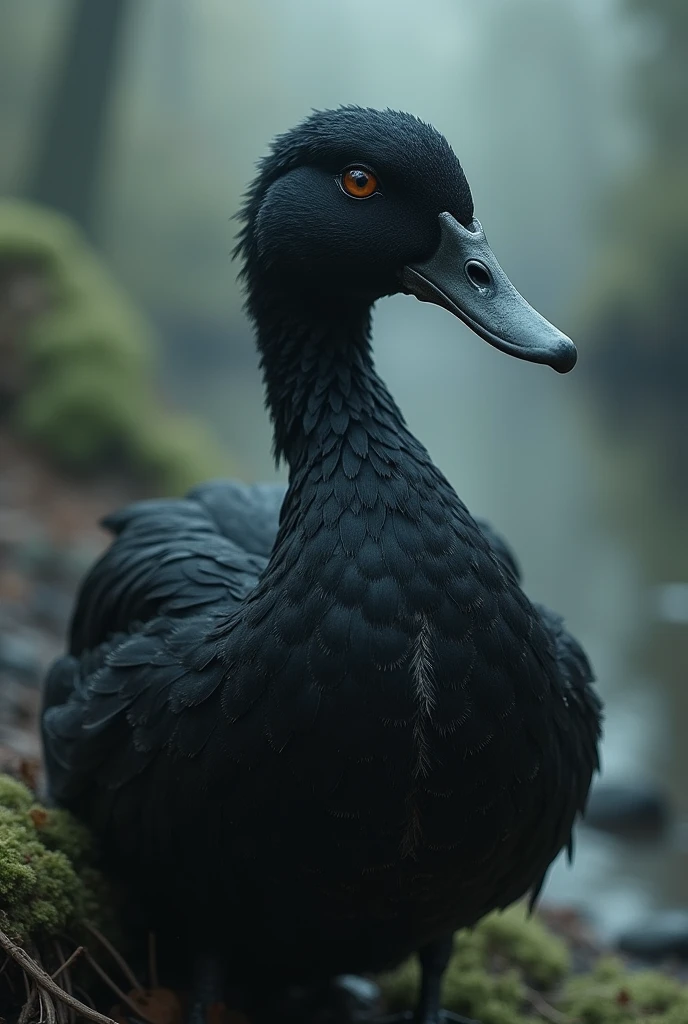 Black duck with human features