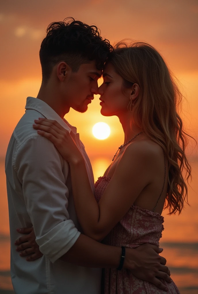 A boy and a girl having sex