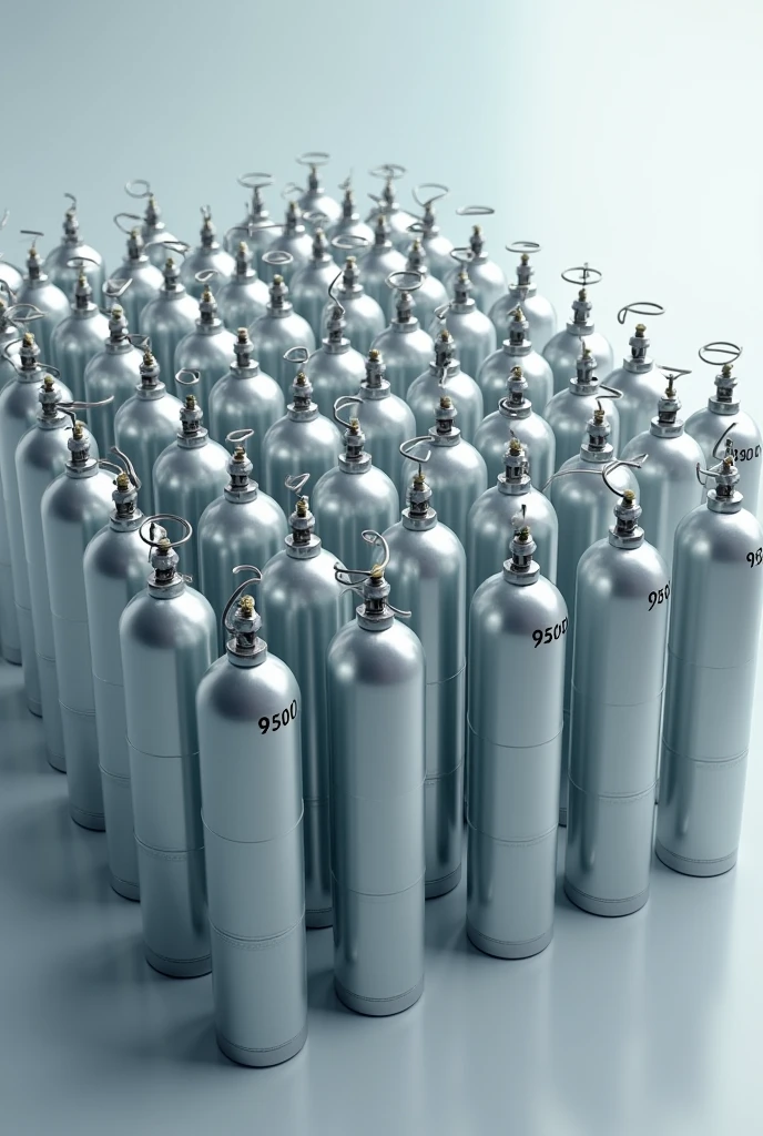 23 oxygen tanks of 9500