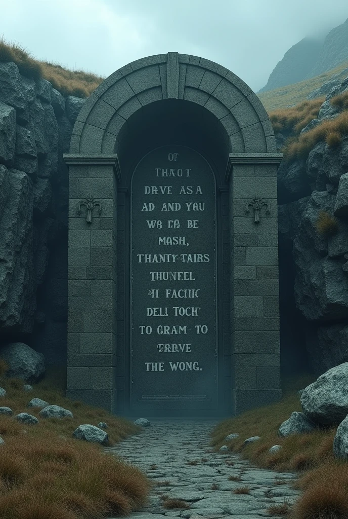 Scene 15: The Final Warning
The final scene shows the Scottish portal closing, with a message engraved in stone: “Beware, for deceit is his tale.” The music ends with the wind blowing the words across the screen. (Hyper-realistic, 4K)