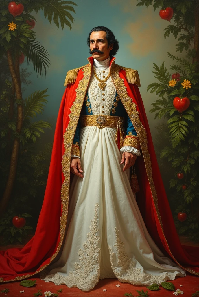 Simon Bolivar in a wedding dress