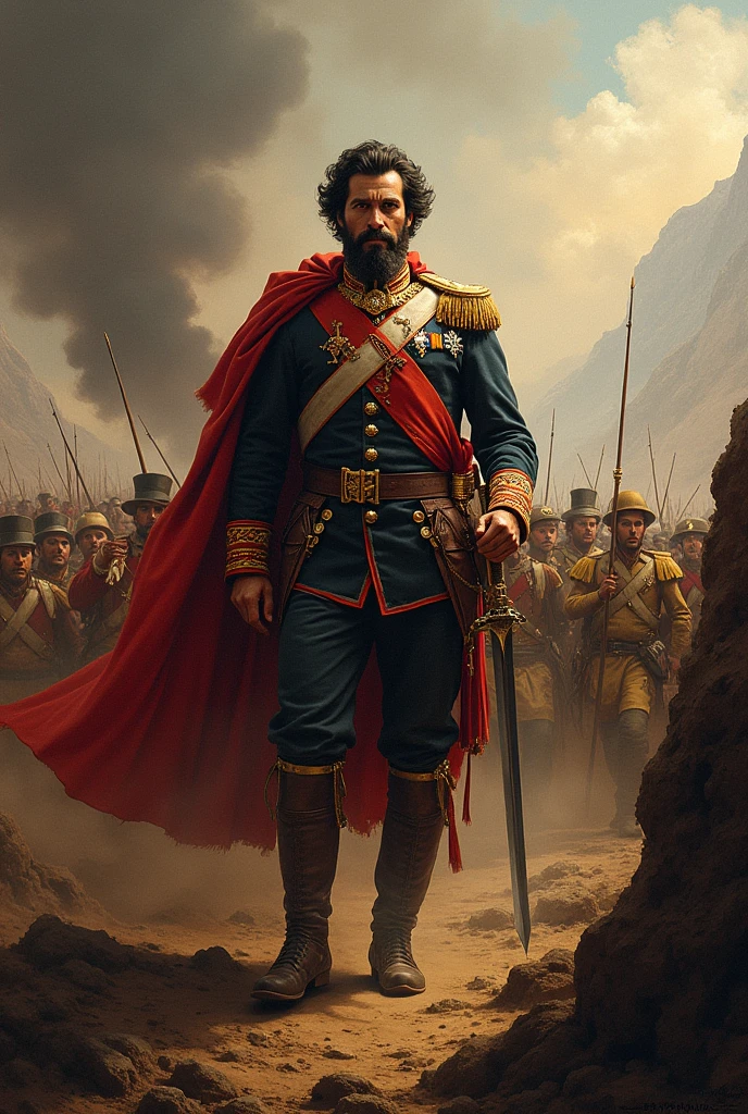 Simon Bolivar in a war