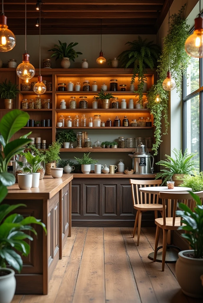 Generate a medicine based tea cafe