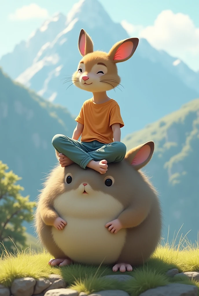 sitting on the pika