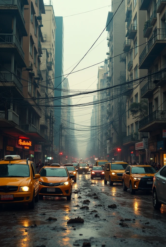 City of Sao Paulo in chaos