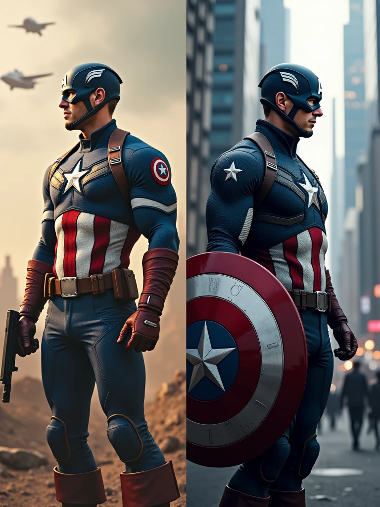 captain america past vs captain america futur