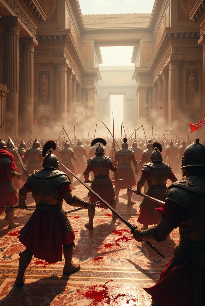 Bloody battle in a Greek palace