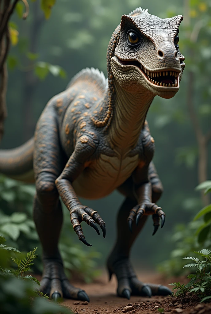 Now a velociraptor from the Jurassic Park book with the real appearance in the book but more realistic and scary