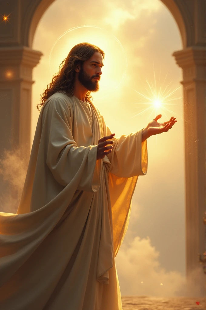 Jesus extending his hand to me