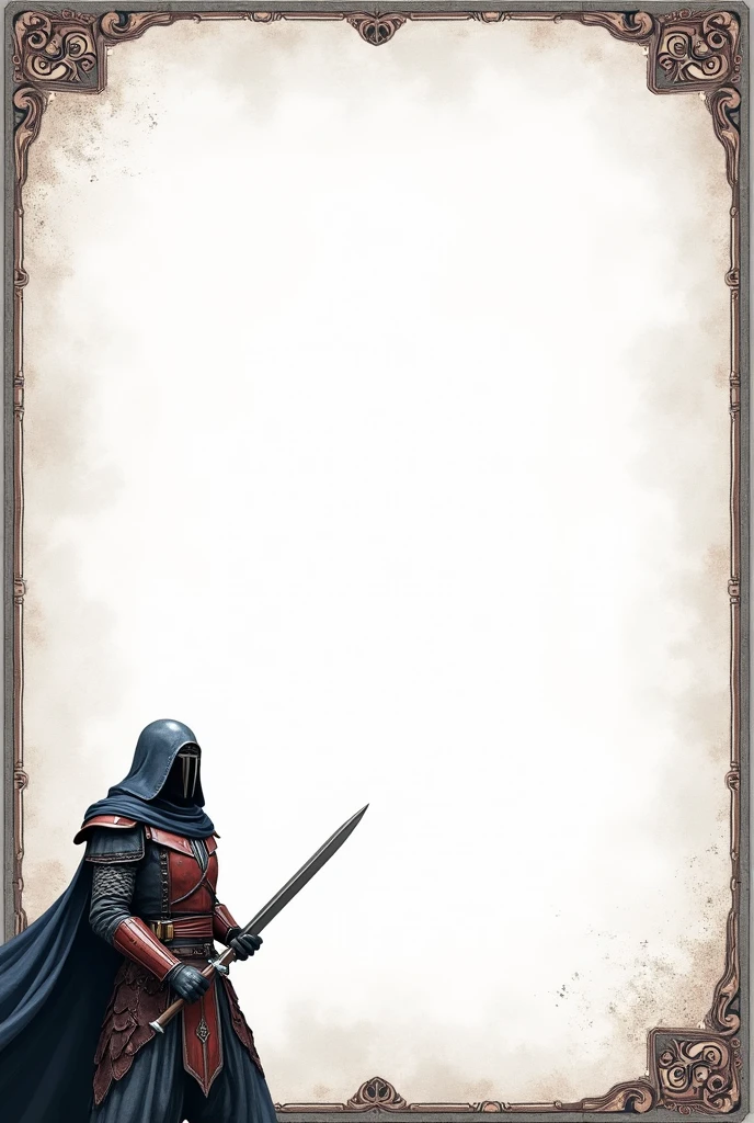 A printable template for a letter to RPG characters as a photo space