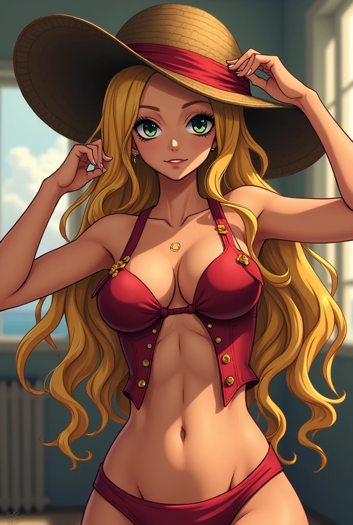 Nami Eris from one piece, posing sexy