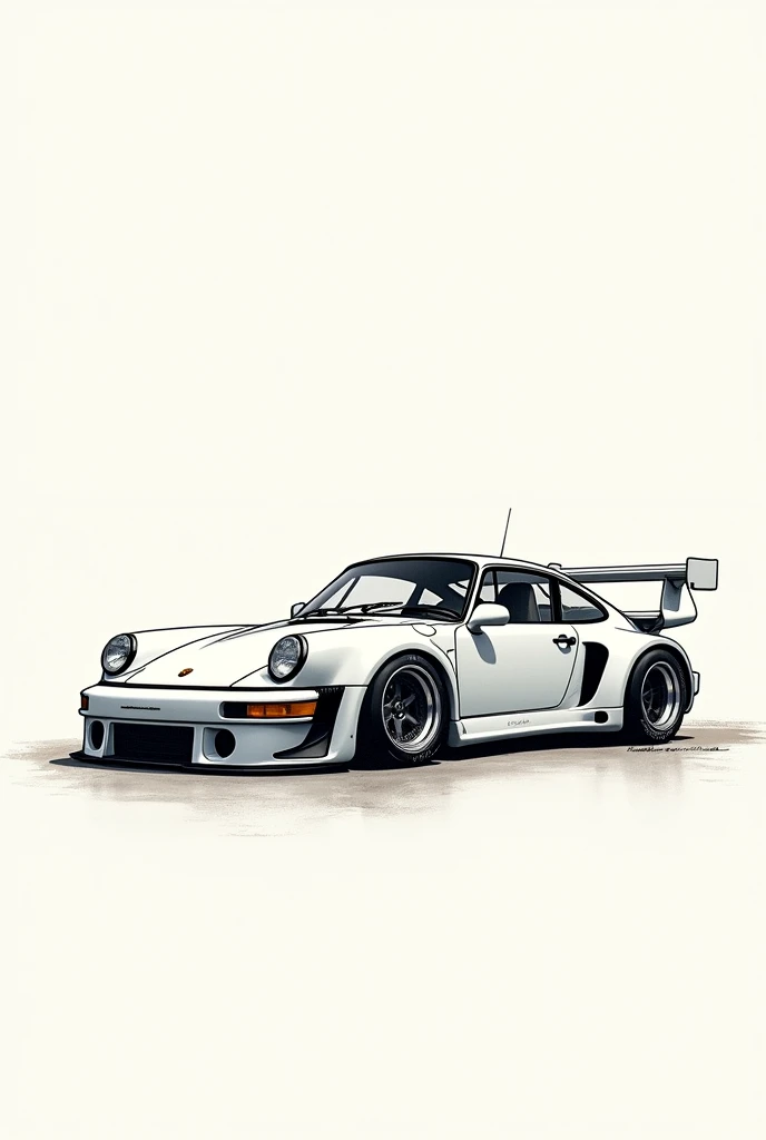 964 Turbo Skizze