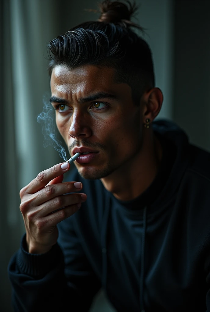 Cristino Ronaldo smoking marijuana