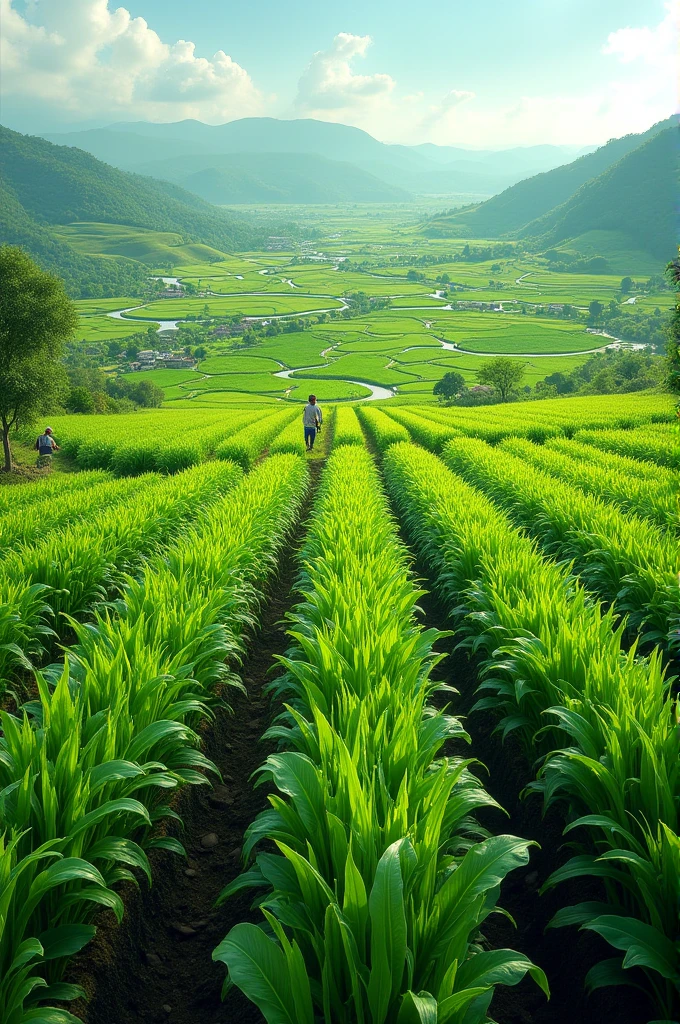 Bangladeshi crop field