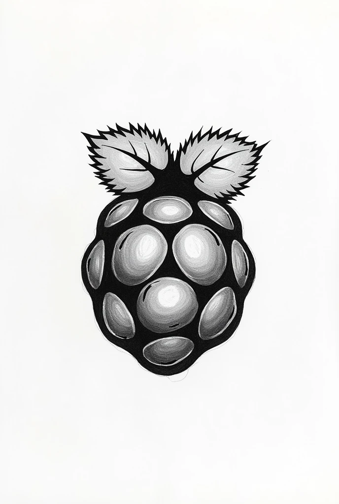doodle of a political raspberry, rough sketch, traditional drawing style, 🎨🖌️, black and white sketch, pencil sketch, very simple drawing, sketched, high quality of sketching, pencil sketch, cute portrait,
