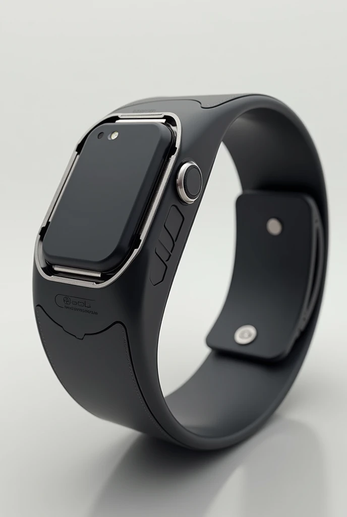 Create a bracelet that has a knife and a screen inside it