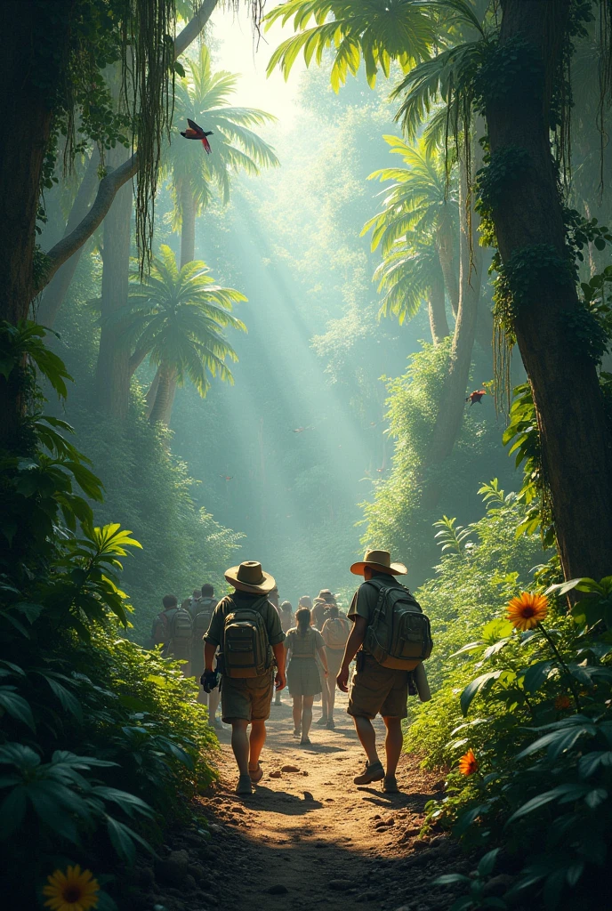 Jungle treasure hunting