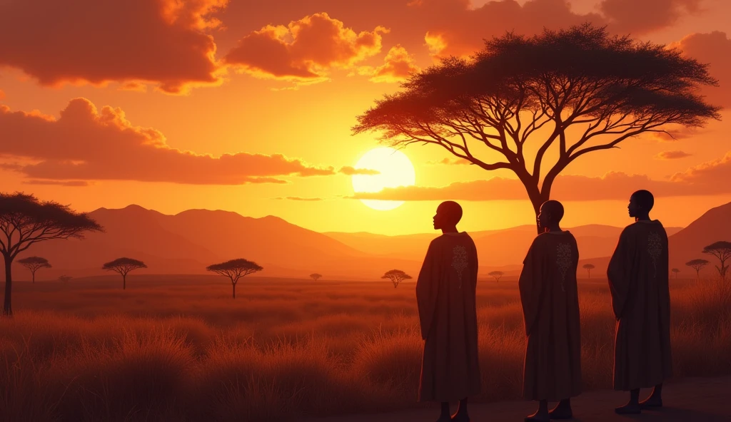 In the heart of the ancient African Savannah, where the set in hues of gold and crimson,
The people of Ntabeni believed in the delicate balance between the living and the spirits, knowing that their actions in life echoed into the realms of the dead.