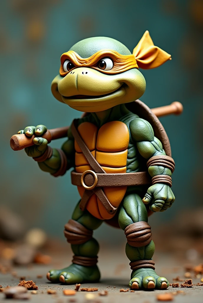 Vintage Ninja Turtle Figure 