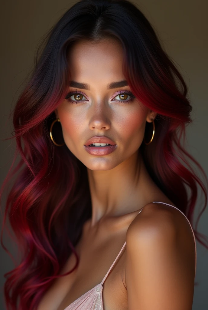 Portrait of the pineal gland body, sexy space Venus beautiful alien goddess, 8k, altamente detalhado, breath-taking, mulher miss mais bonita, Ela tem cabelo rosa claro, bunda rosa, marine ouro bikini, very good proportions, fotorrealismo, studio lighting, Fotografia premiada.