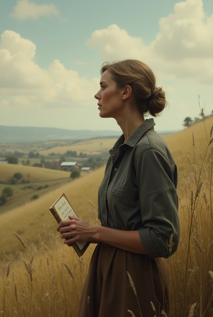 Wondering lady by hearing price of a land