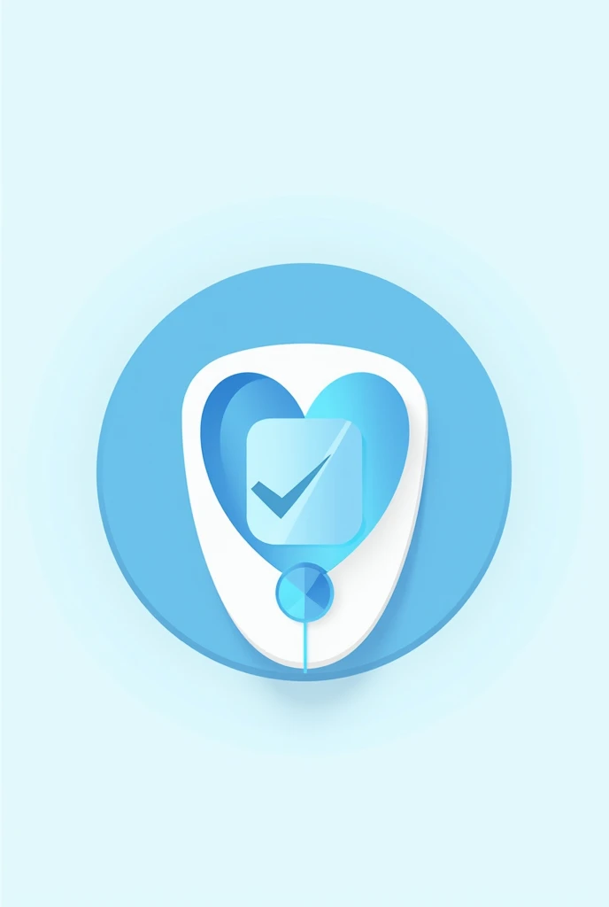 Health logo on diabetes community with glucometer all inside a blue circle that stand for unity