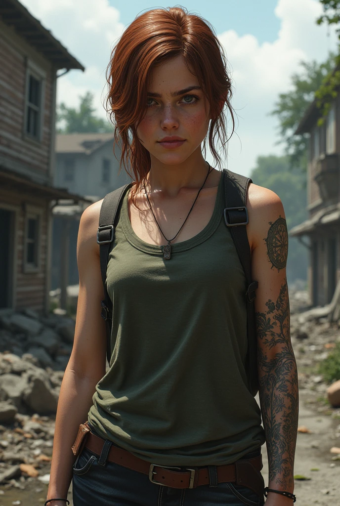 (best quality:1.4), (ultra highres:1.2), (photorealistic:1.4), (8k, RAW photo:1.2), ultra detailed, break, Stormy rainy skies clouds,  a ginger redhead woman, (highly detailed dark eyes looking at viewer:1.4), highly detailed wet face, 1girl, female tiger, highlight short red hair, soaking wet hair, medium breasts, [little_freckles], Facial skin soiled by eating meat, [[Blood splatter]], tiger skin, fur, tail, break, fighting stance, wind, cinematic lighting, realistic, dramatic light, break, Rain falls on the savana, dark_Smokes, fireflies, forest_background, solo focus), (cowboy shot), masterpiece, realistic hands. [The character is surrounded by mist, evoking a mysterious and eerie atmosphere. The lighting is dark and atmospheric, with smoke adding a touch of sinister ambiance. Best quality image, HDR enhancement, showcasing the utmost level of detail and realism, full body shot:1.5]. [8K, Best Quality, Ultra High Resolution, (highly detailed CG unity 8k wallpaper), (best photo), (best shadows), isometric 3D, octane rendering, ray tracing, highly detailed, (Best quality, 4K, 8k:1.2), absurdity, ultra detailed, (realistic, photorealistic, photorealistic:1.37), complex parts, HDR, (complex parts:1.12), (hyper detailed, hyper realistic, Soft lighting, spicy:1.2), (complex parts, Hyper detailed:1.15). Blurred foreground. (backlit), masterpiece, high quality, brightness, chromatic aberration, foggy smoke, shadows, contrast, clear sky, (warm hue, warm tone), high details, natural reflections]. (YES SFW)