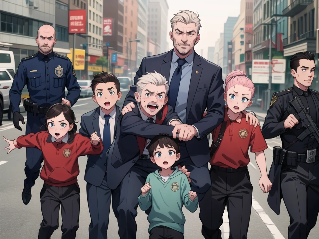 3 ???? on the front. 5 nasty adult criminal men are behind the ????.