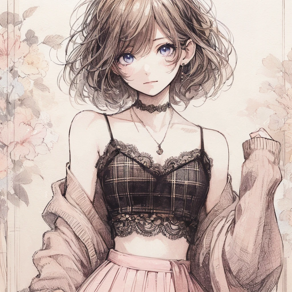 Official art using high-quality hand-drawn watercolor sketch techniques. (best quality,4k,8k,highres,masterpiece:1.2),ultra-detailed,beautiful detailed eyes,A girl with beautiful eyes, everyone, beautiful anime girl, cute anime girl, smooth anime art, anime style, elegant colors, soft lighting, delicate beautiful wet eyes, very coquettish, (beautiful large breast:1.2), (correct hands:1.2),楽しそうにしている