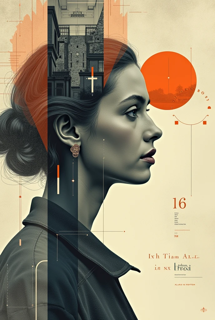 Create a poster based on the Book The Architecture of Happiness