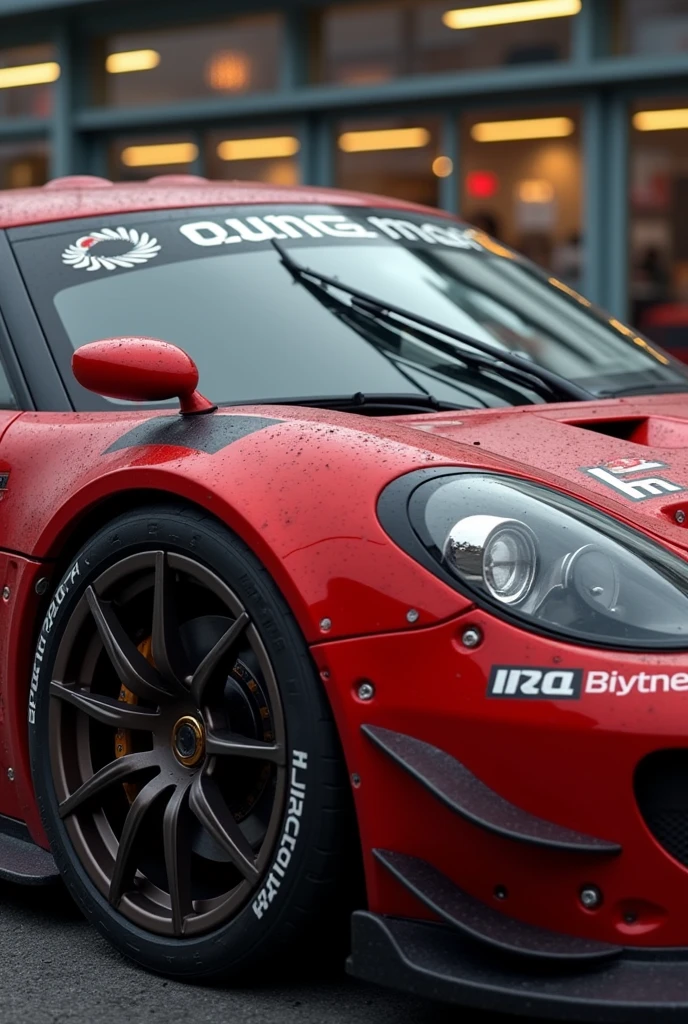 make a logo with the initials PH that will be stamped on a racing car
