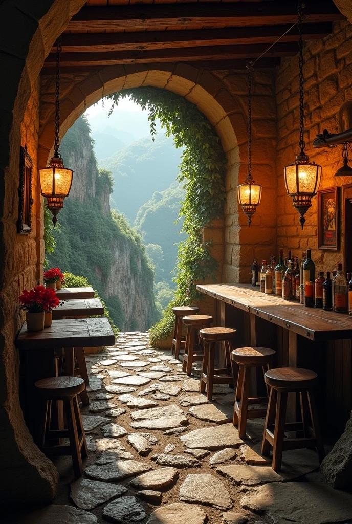 inside a tavern in the valley