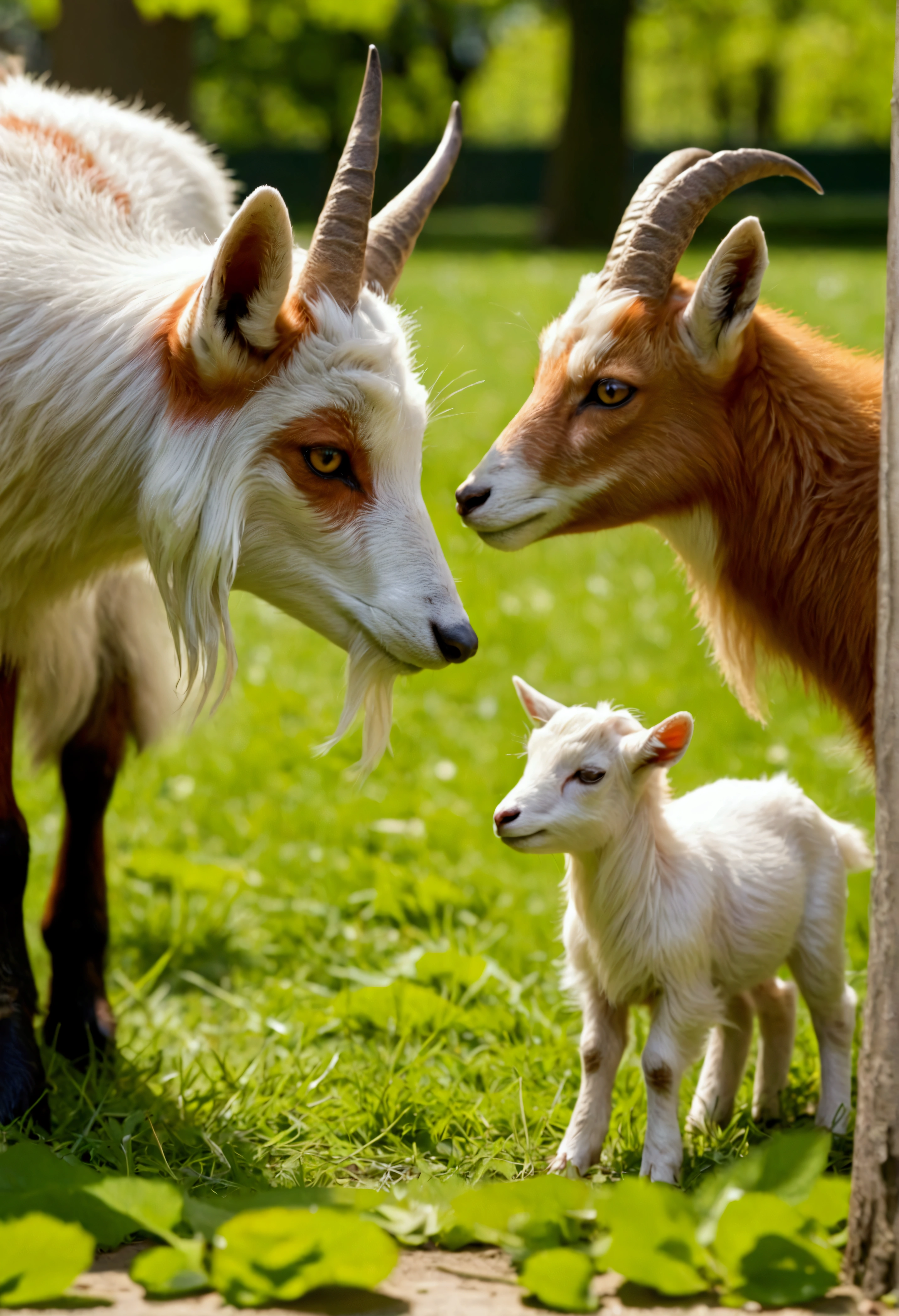Fox and Goat in park