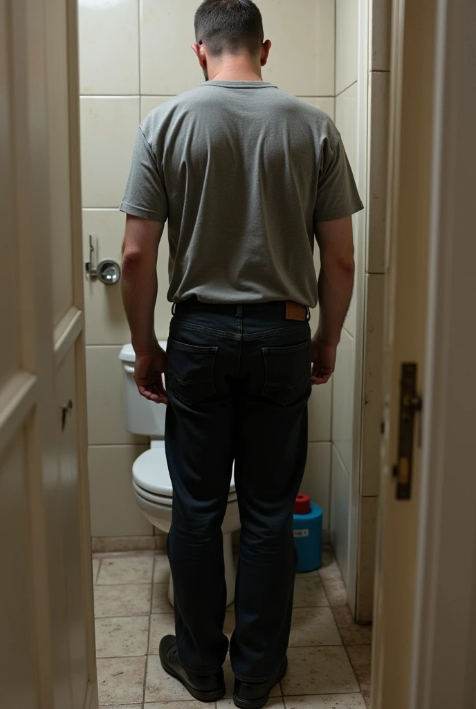 esquete, Estudo da figura masculina de 20 anos, jovem atleta musculoso, Standing, corpo cheio e encorpado, completely naked, Totalmente , , sem roupas, au natural |, cobrindo a virilha com uma toalha branca, bare butt, crowded gym shower with spray showers and shower men in the background, pastel hues, Por Harry Bush, James Montgomery Flagg e Lois of Baarle e jim francês e rossdraw, olhos realistas detalhados, large bare feet, big bulge in crotch, muito bonito, Beautiful