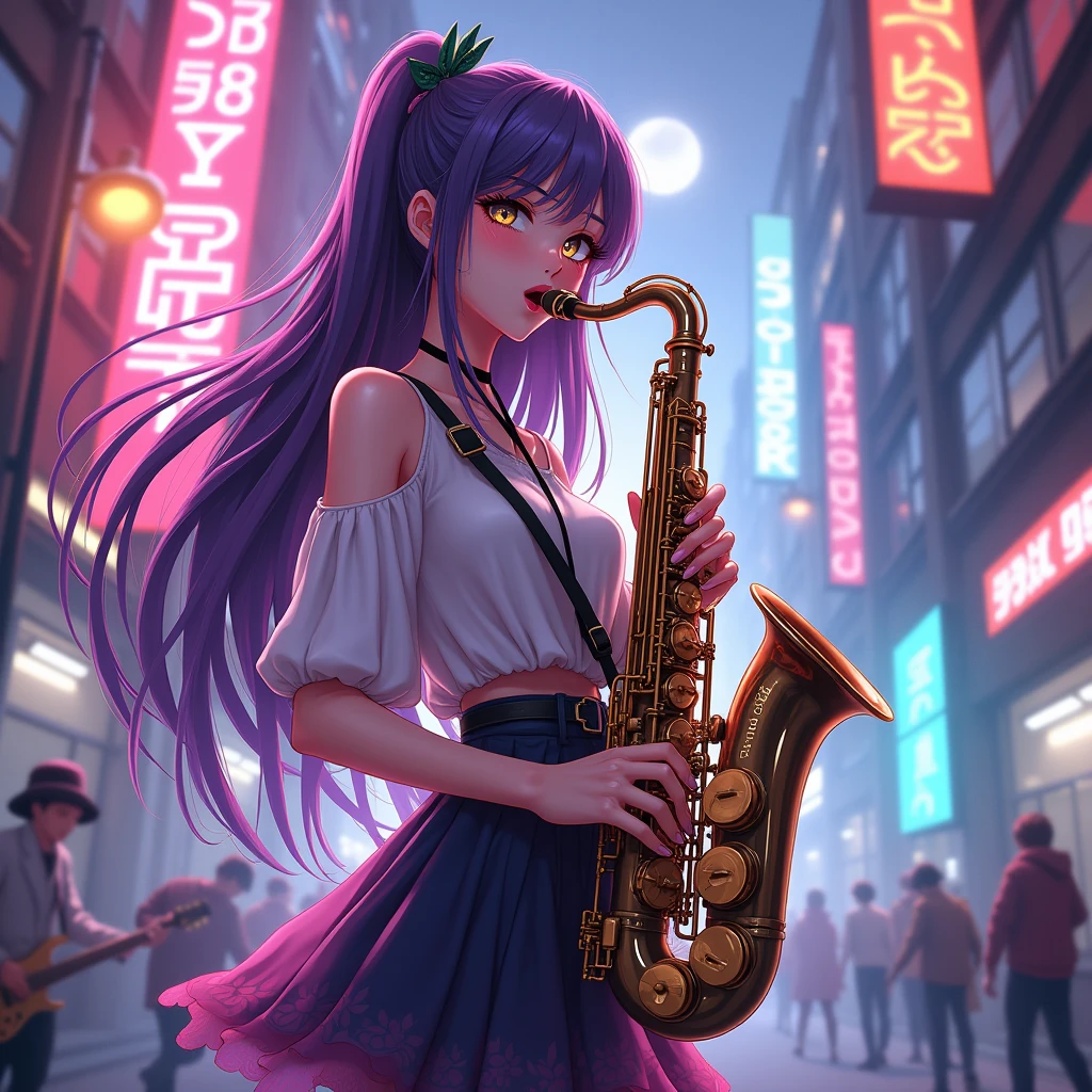 Make a saxy anime girl YouTube channel 