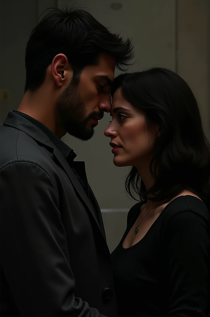 "In the heat of their argument, both the man and the woman felt the tension rise. Words failed them, and in that moment, they chose silence over further conflict. In the quiet, they found a pause—a chance to reflect, to calm, and to understand without saying a word."