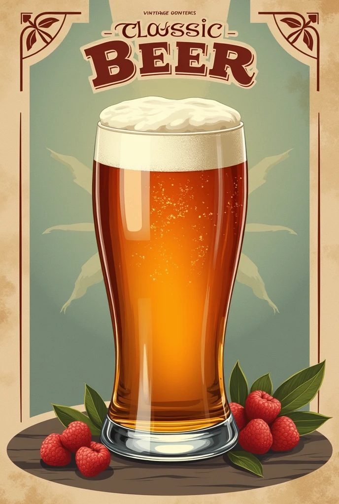 Retro style beer image