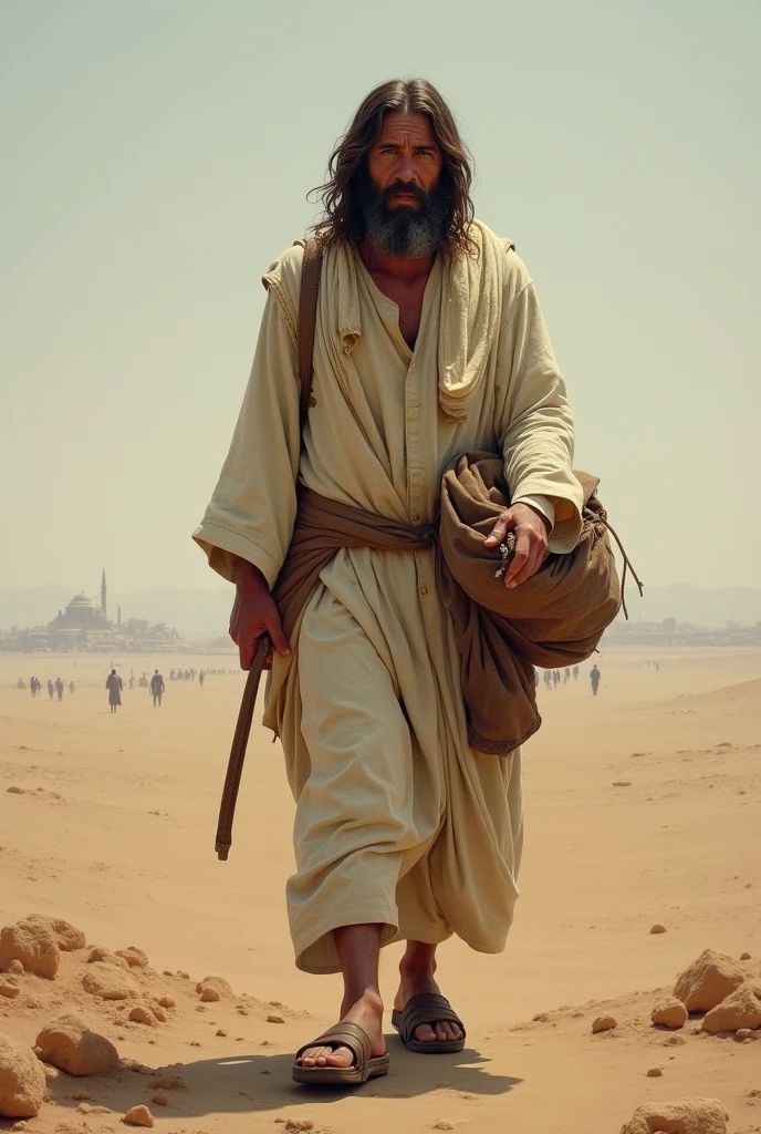 Draw a picture of Jesus of Nazareth as a migrant