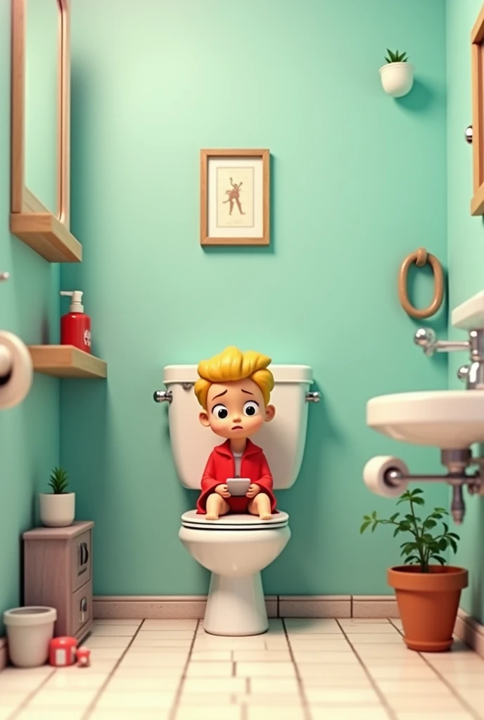 miniature youtube avec une personne assis sur les toilette