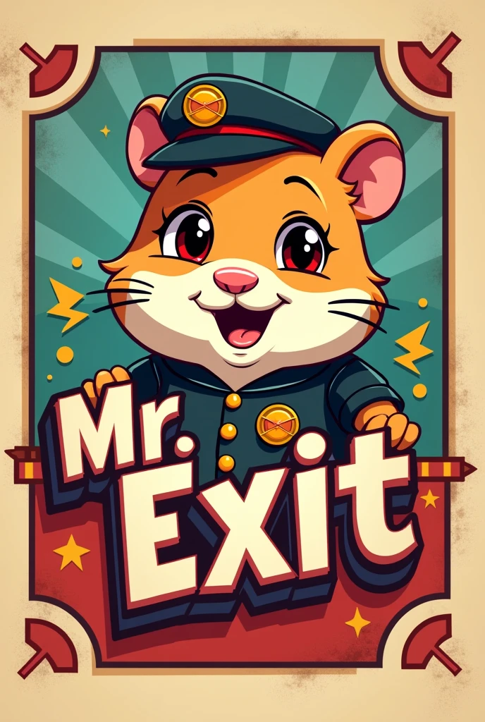 I want telegram logo Mr Exit Hamster theme and Highlight the Mr Exit