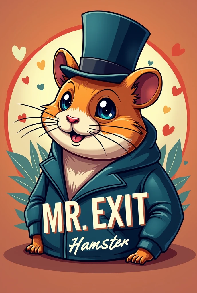 I want telegram logo Mr Exit Hamster theme and Highlight the Mr Exit