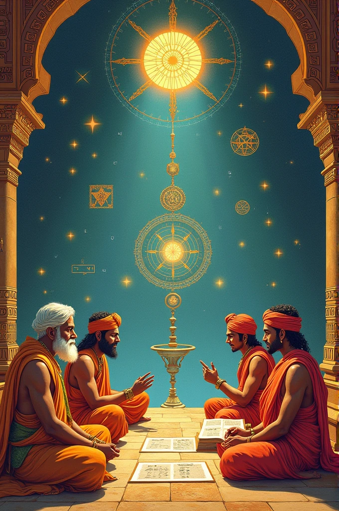 A drawing related India mathematics