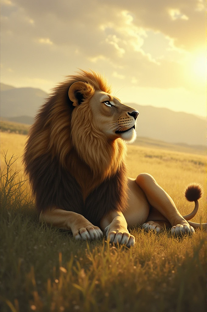The lion dreams of seeing the child again