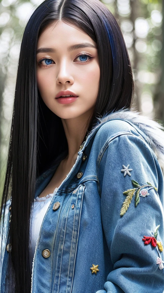 Beautiful elf,(((little ,tiny little body,little))),(((6 years))),((anime elf with extremely Beautiful and beautiful black fur)),(((elf))),(((elf ears,pointy ears))),
(((flat chest))),((((black fur:1.35,((straight hair:1.3)),((very straight hair,very_by the wide:1.5)),((The beauty of extra-by the wide)),((Super long straight hair)),((hits)),colored inner hair,ear breathing)))),(((blue_eyes:1.3))),Intricate eyes,beautiful detailed eyes,symmetrical eyes,large eyes:1.5,(((shiny skin:1.5,shiny skin: 1.5,tanned skin,shiny skin,very shiny skin,shiny body,plastic glitter skin,exaggerated shiny skin,illuminated skin))),(detailed body,(detailed face)),
Beautiful,horny,Erotic,Bold,((NSFW)),
The Great Passage,revealing clothing,show skin,(((Sexy Denim Fur Coat, denim fur coat suit, wearing a denim fur coat:1.3,denim winter coat))), ((Denim mini skirt,ivory furry edge miniskirt,visible thong straps)),((briefs strap)),(white gloves,denim clothing,half naked,with little denim clothing),((((furry edge clothing)))),(((Intricate outfit,Intricate clothes,embroidered suit,embellished suit,embroidered clothing,embellished clothing))),
(dynamic pose:1.0),ashamed,(centered,Scale to fit dimensions,rule of thirds),
((snowy pine forest)),winter,scenery:1.25,((Intricate scenery)),((Snowy forest background)),
(Glossy winter ornaments),High resolution,sharp focus,(ultra detailed,extremely detailed),(photorealistic artwork:1.37),(extremely detailed CG unity 8k wallpaper),(((vibrant colors,vibrant theme))),(Intricate),(masterpiece),(Best Quality),artistic photography,(photograph taken by sldr),(Intricate background),perfect rendered face,perfect face details,realistic face,realistic photo,((Intricate detail)),(((Realism))),