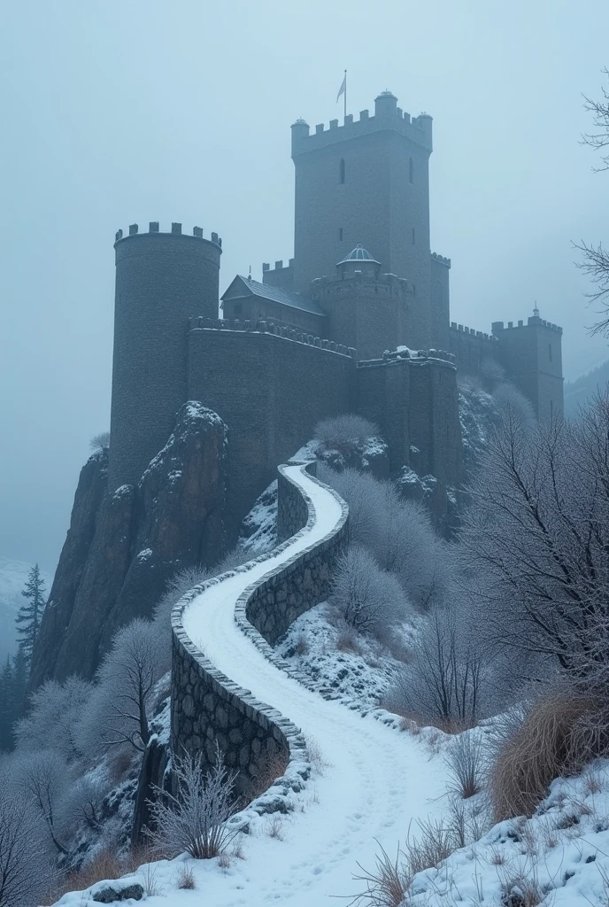 the fortress of winterfell in the north of westeros